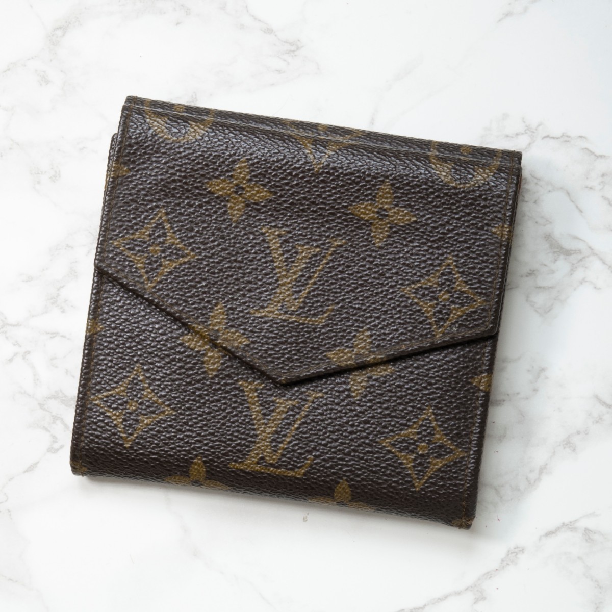 美品】LOUIS VUITTON(ルイヴィトン) モノグラム ポルトモネ 2 美品】LOUIS VUITTON(ルイヴィトン) モノグラム ポルトモネ 2