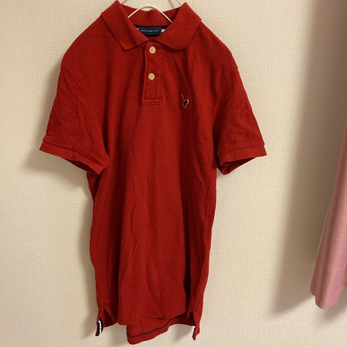 Paypayフリマ アメリカンイーグル ポロシャツ メンズ Xs 赤 150 160 トップス 半袖 かっこいい かわいい