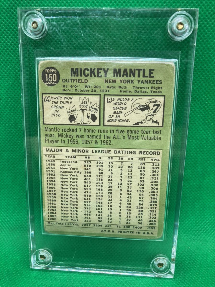 MLB】697 ミッキー・マントル 野球カード TOPPS 1967年 MLB】697 ミッキー・マントル 野球カード TOPPS 1967年