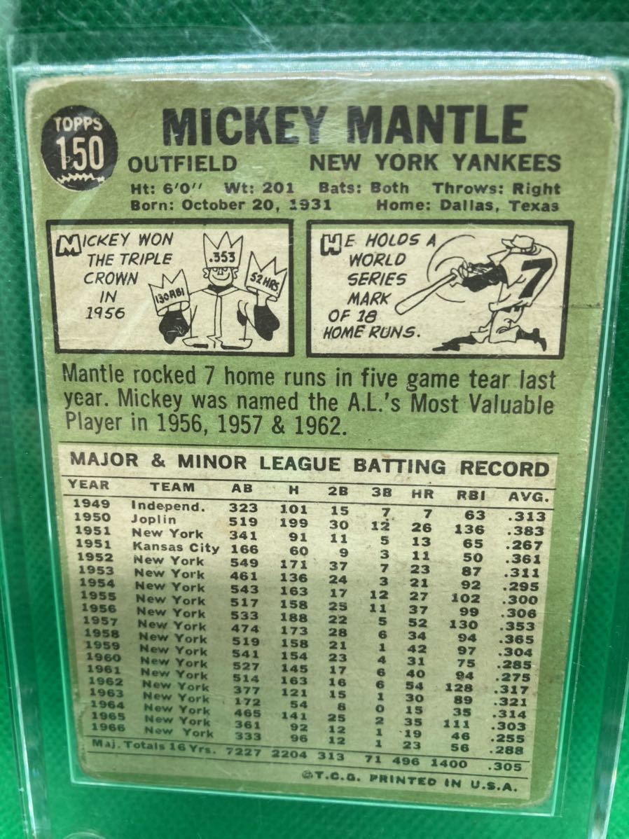 MLB】697 ミッキー・マントル 野球カード TOPPS 1967年 MLB】697 ミッキー・マントル 野球カード TOPPS 1967年