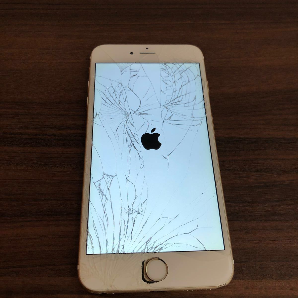 iphone6plus 64GB シルバー softbank 画面割れ有 スマートフォン本体