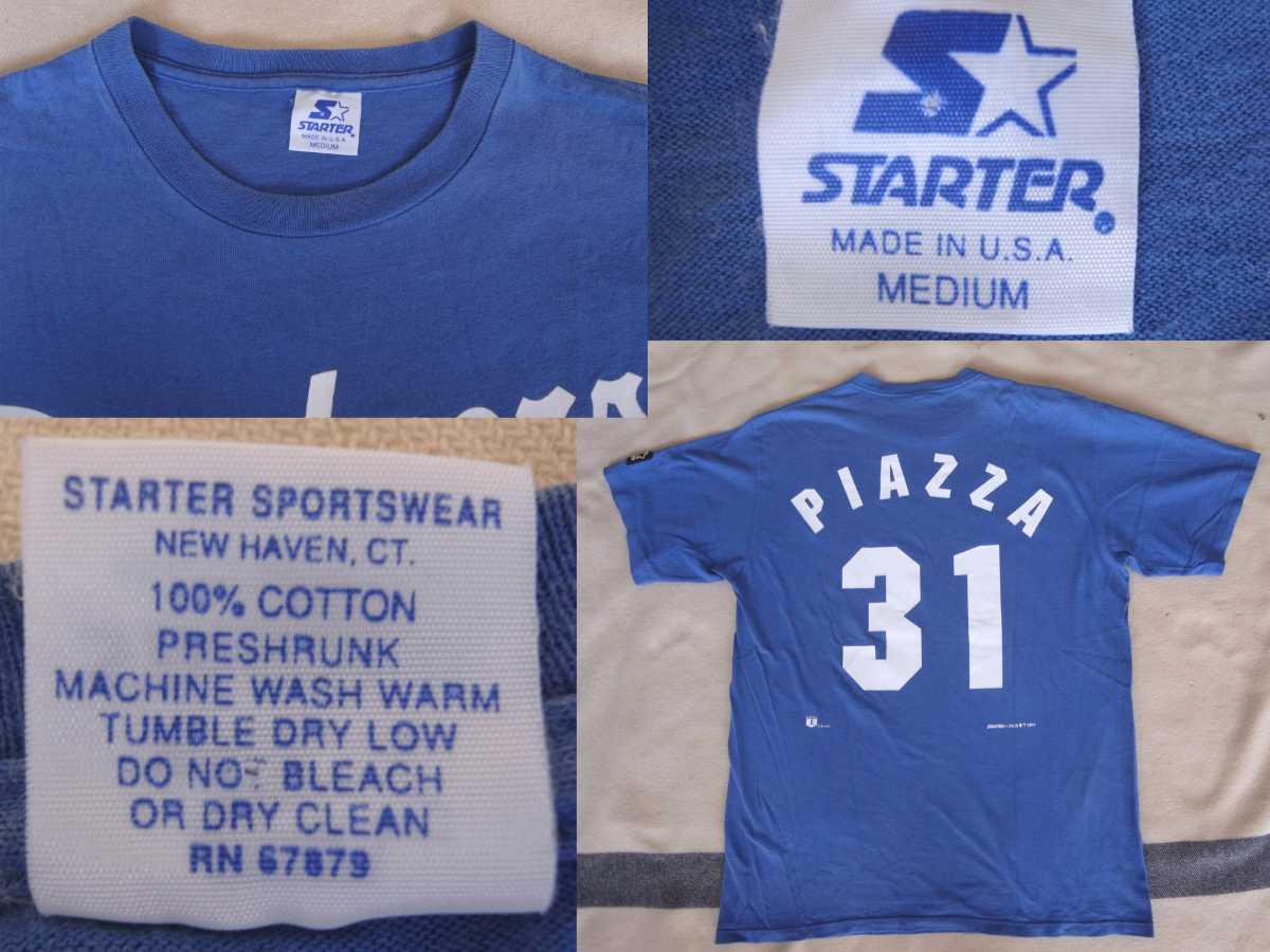 1994年製 90sビンテージ STARTER ドジャース Piazza マイク ピアッツァ USAアメリカ製 MLB メジャー VINTAGE ロサンゼルス Dogers_画像6