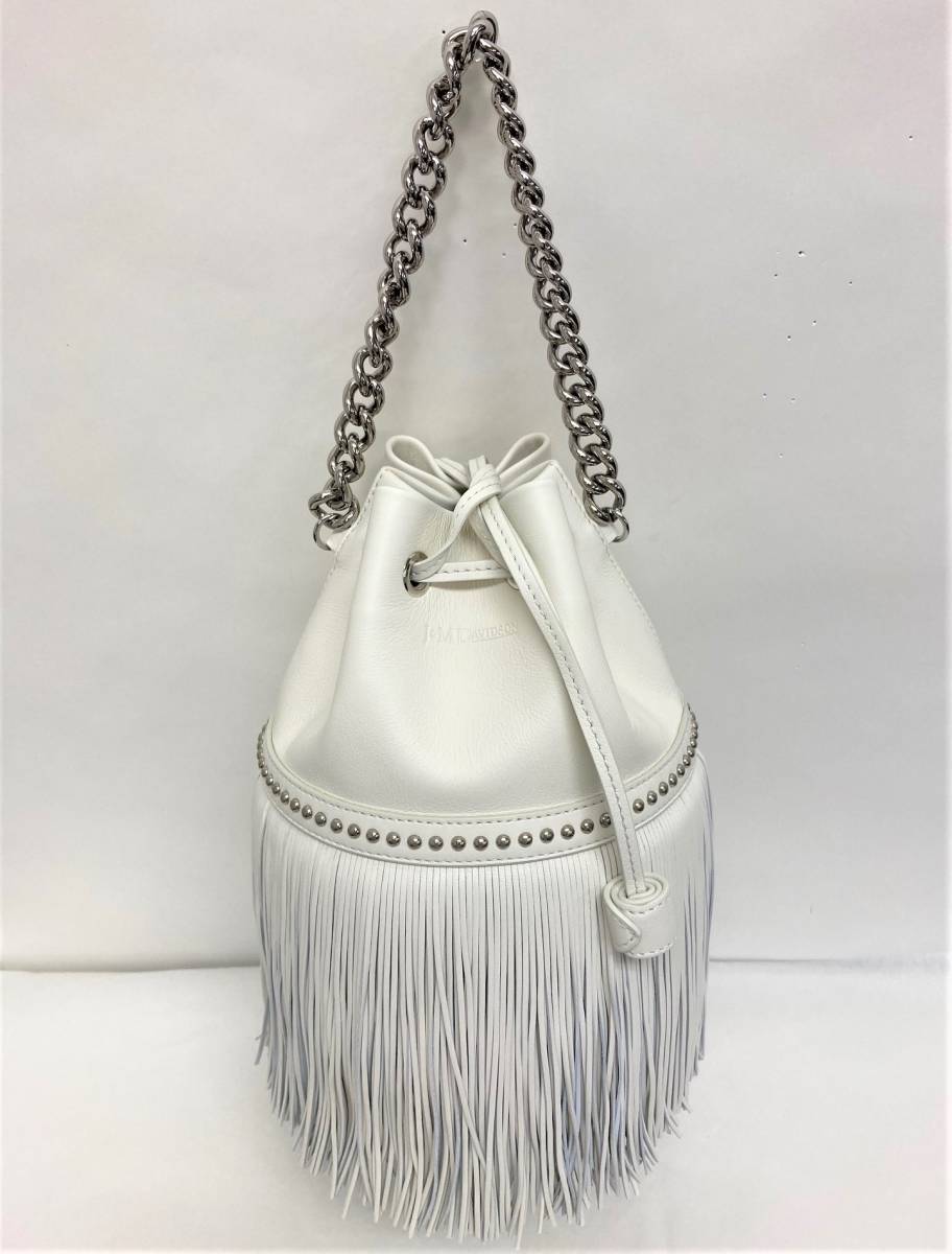 訳あり　　J&M DAVIDSON ミディアム　フリンジ　カーニバル ホワイト　 MEDIUM FRINGE CARNIVAL WHITE_画像1