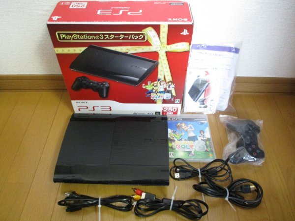 PS3 本体 PlayStation3 250GB スターターパック チャコールブラック ...