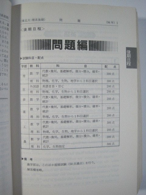 Yahoo!オークション - 赤本 教学社 東北大学 理系 1995 10年分 Yahoo!オークション - 赤本 教学社 東北大学 理系 1995 10年分