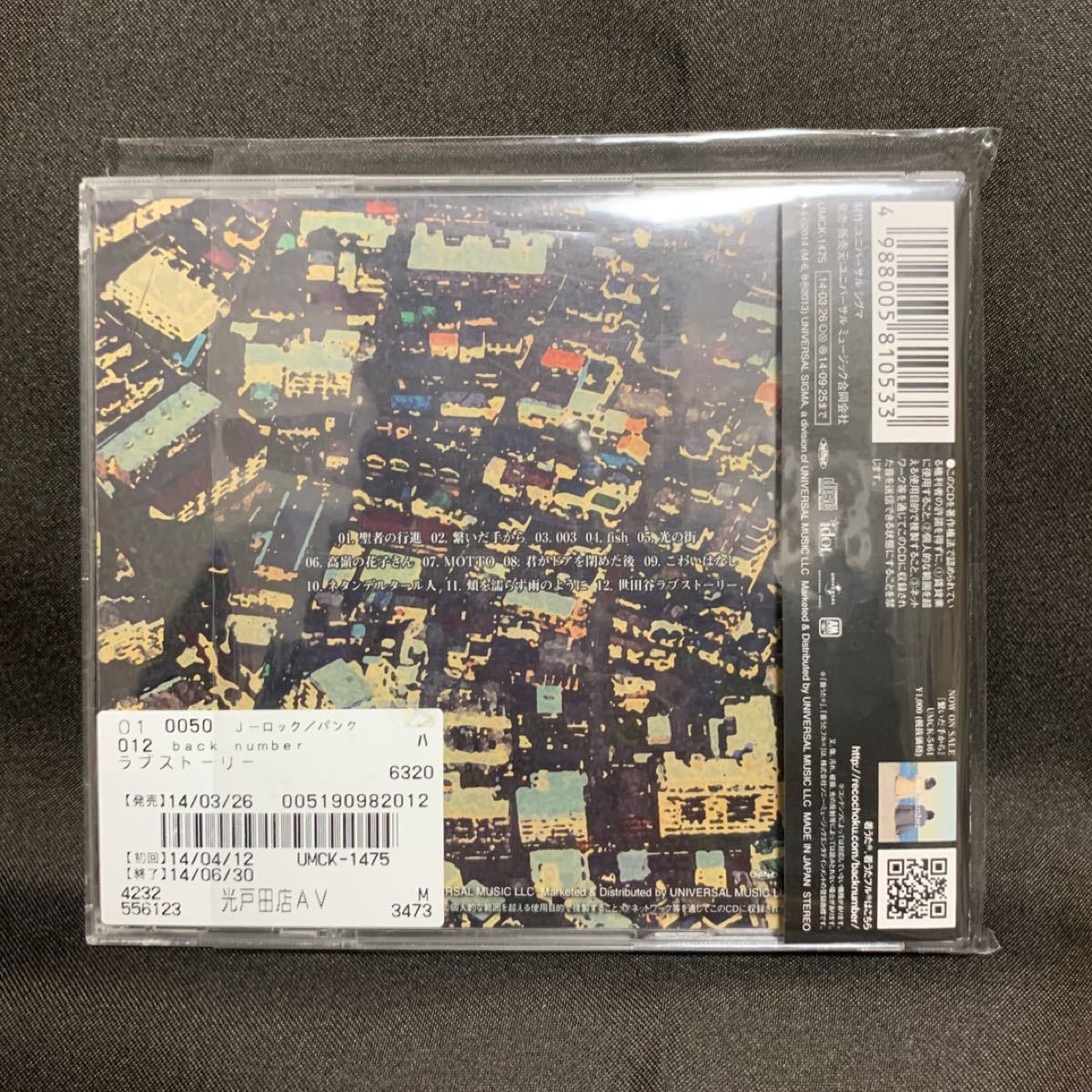 Paypayフリマ ラブストーリー Back Number バックナンバー レンタル落ちcd Paypayフリマ ラブストーリー Back Number バックナンバー レンタル落ちcd