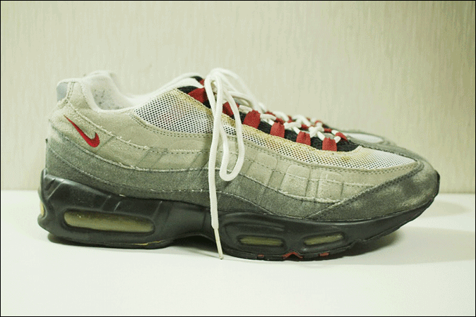 【US10/CM28】 04's NIKE ナイキ AIR MAX エアマックス 95 スニーカー ビンテージ ヴィンテージ USA 古着 オールド CE132_画像5