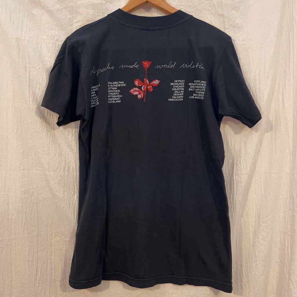 90’S デペッシュ・モードDepeche Mode ヴァイオレーター Violator Tシャツ XL ブラック ワールドツアーT_画像2