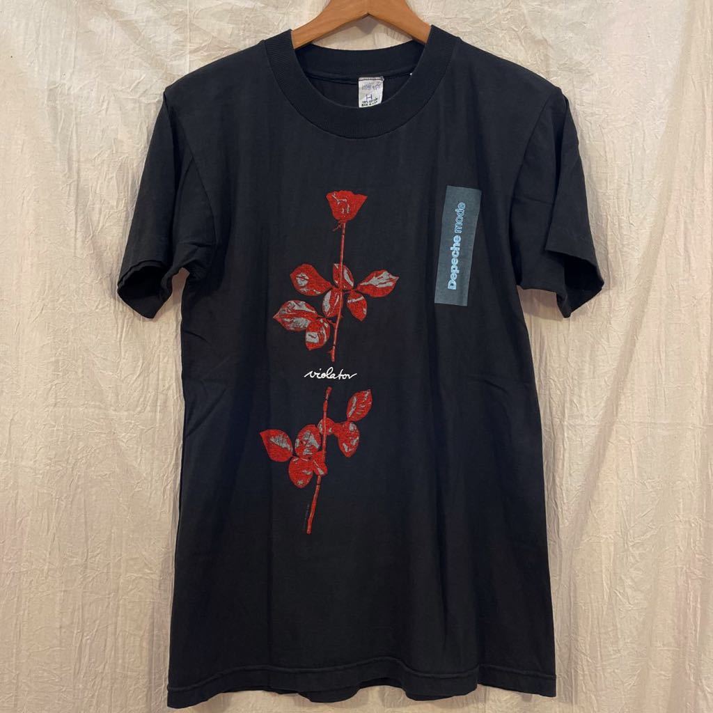 90’S デペッシュ・モードDepeche Mode ヴァイオレーター Violator Tシャツ XL ブラック ワールドツアーT