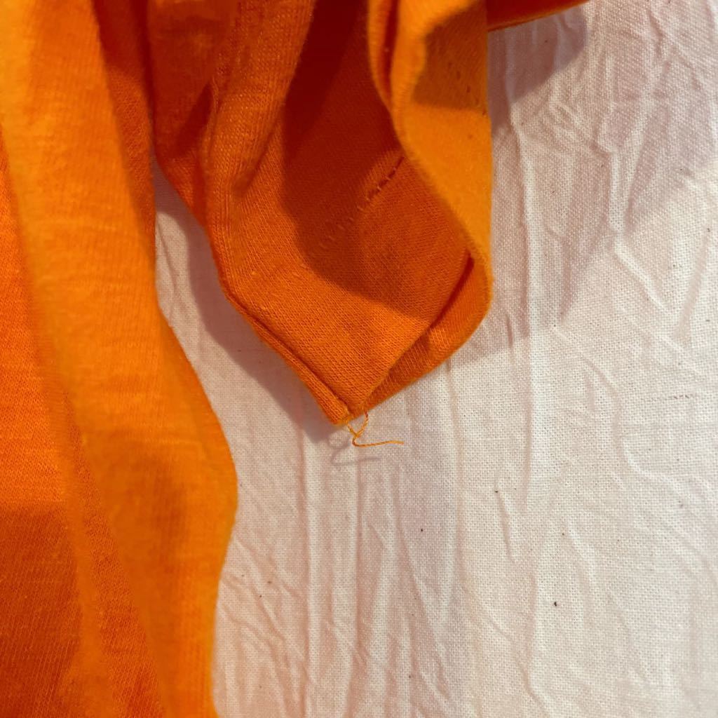 80's 企業もの USA製 Sunkist/サンキスト ロゴTシャツ XL オレンジ_画像7