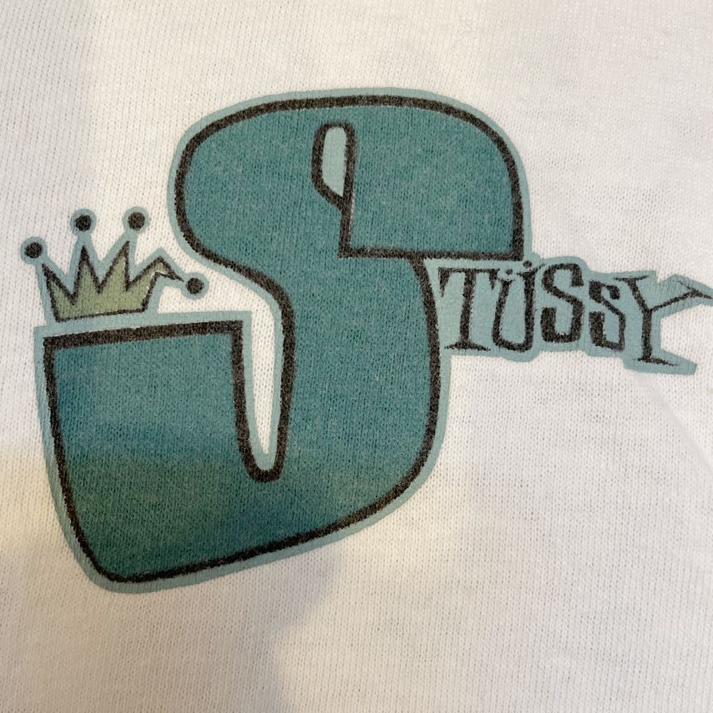 80’s OLD STUSSY ステューシー黒タグ USA製 タンクトップ L 白