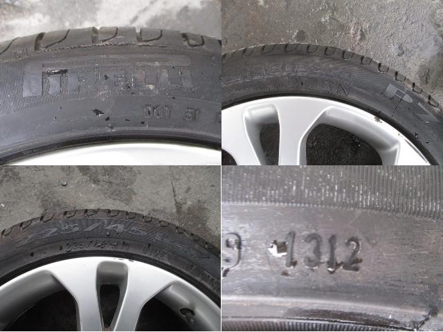 ボルボ V70/S60など タイヤホイール 1本 ピレリ Cinturato P7 225/45R17 7.5J×17 PCD108 +49 5穴 (1) ＊個人宅配送不可＊_画像7