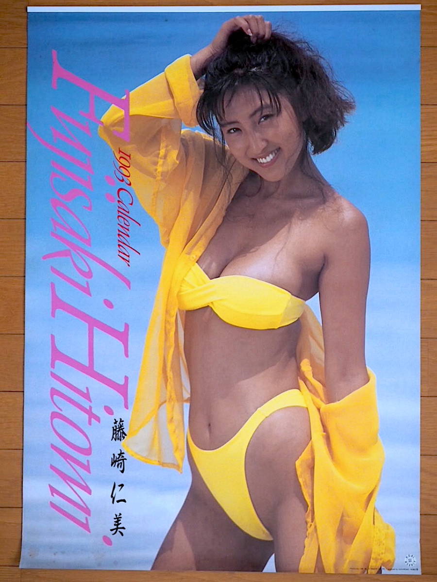 1993 year Fujisaki Hitomi calendar unused storage goods 