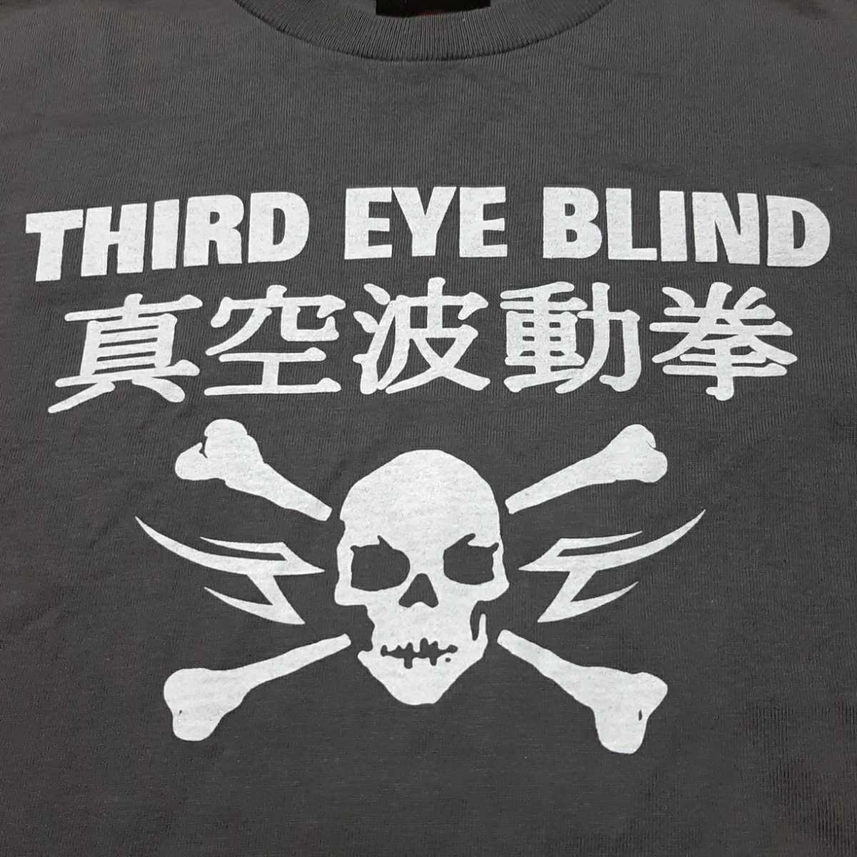THIRD EYE BLIND サード アイ ブラインド 真空波動拳 Tシャツ グレー キッズサイズ SHOOT製 未着用品の画像3