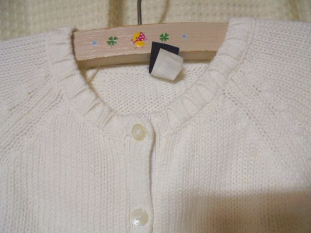 未使用タグ無難有 baby GAP TODDLER 5years MADE IN THAILAND 綿100%ニット カーディガン_画像2