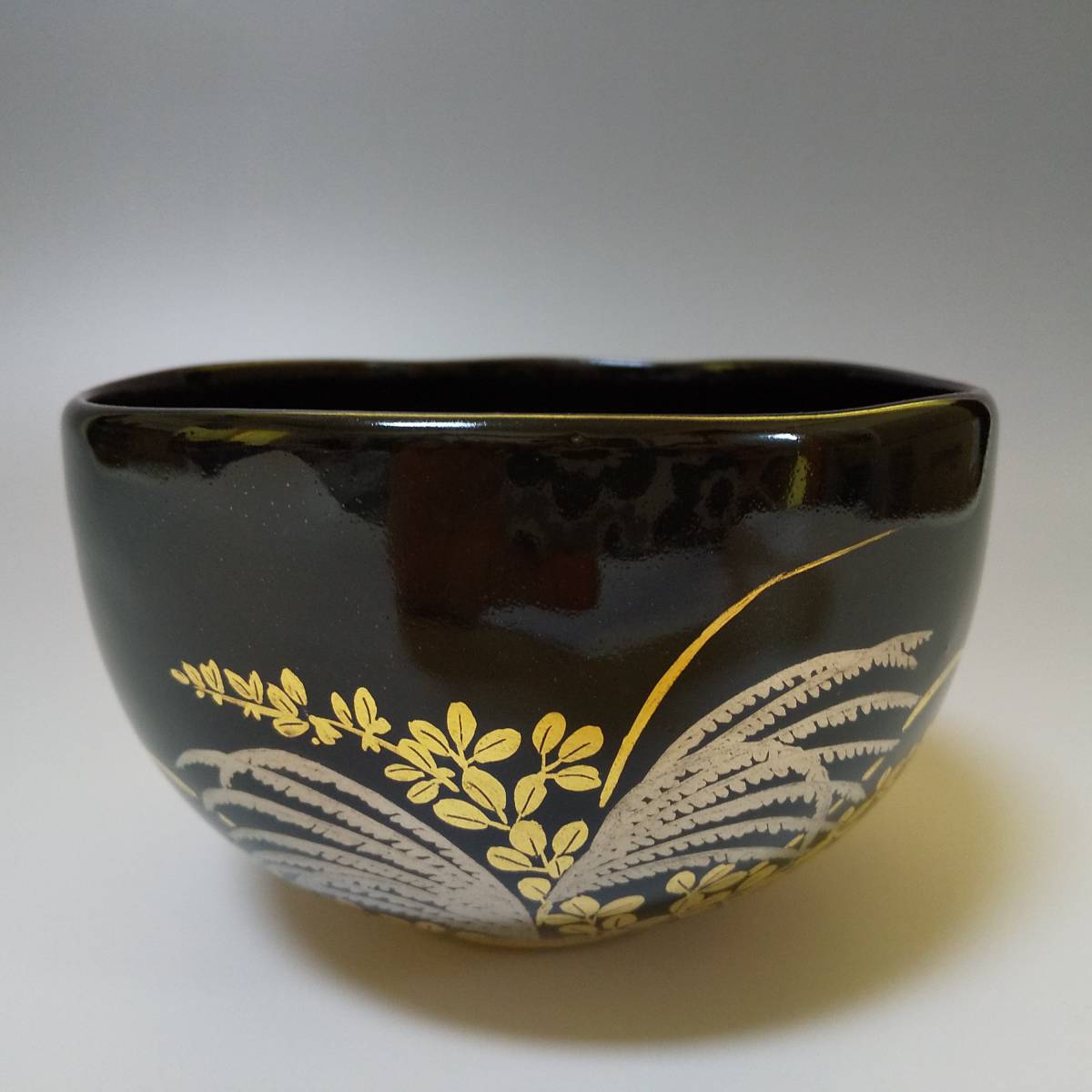 30%OFFアウトレットSALE 理平焼 十三代紀太理平 金 笹 茶器 茶道具 共