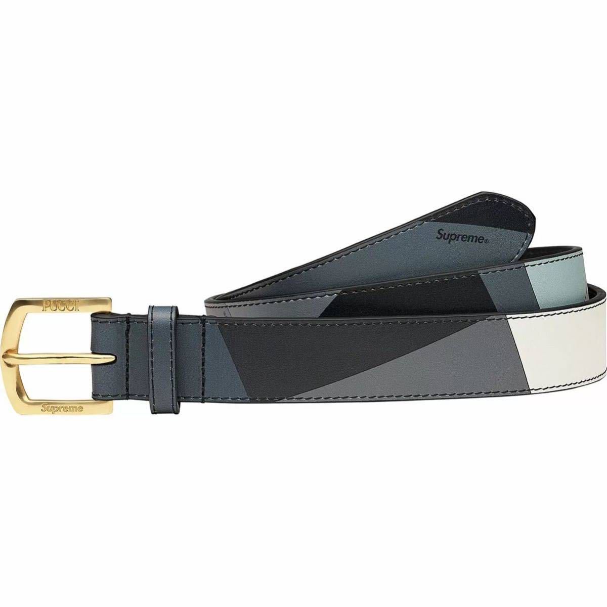 送料無料 黒 S/M Supreme Emilio Pucci Belt Black 21SS シュプリーム