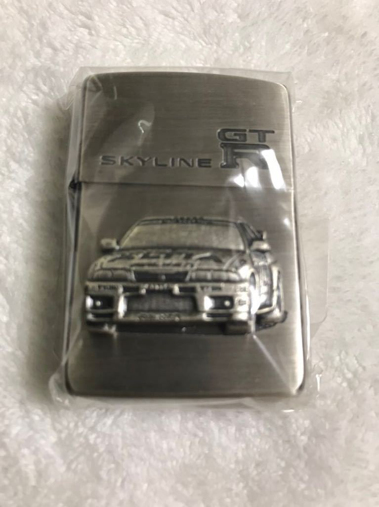 金属製ヘッドカバー型ケース入り　ZIPPOジッポー　SKYLINE 2000 GT-R スカイライン　未使用　1995年製　メタル貼り4個セット　スカイライン_画像6