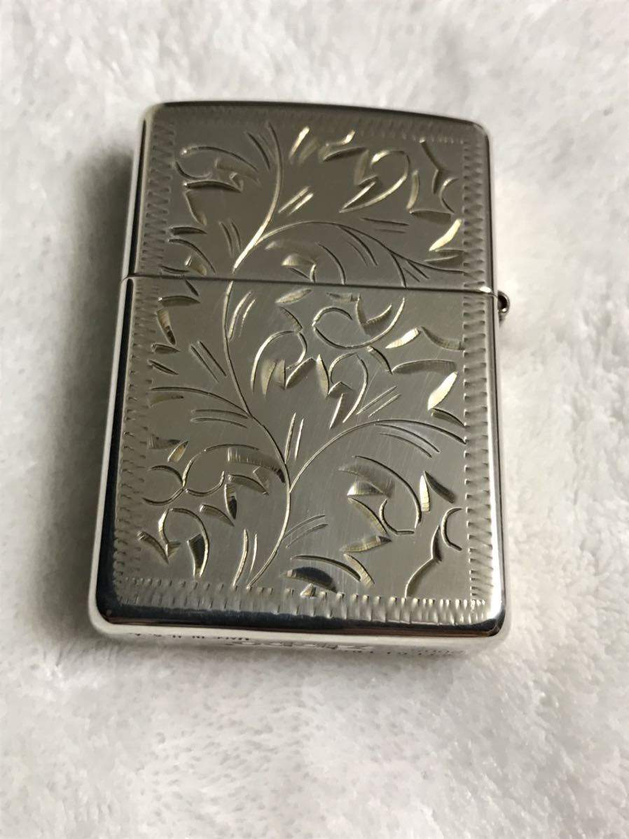 ZIPPO ジッポー スターリングシルバー STERLING SILVER オイルライター 2005年製　中古品　彫細工　希少品_画像3