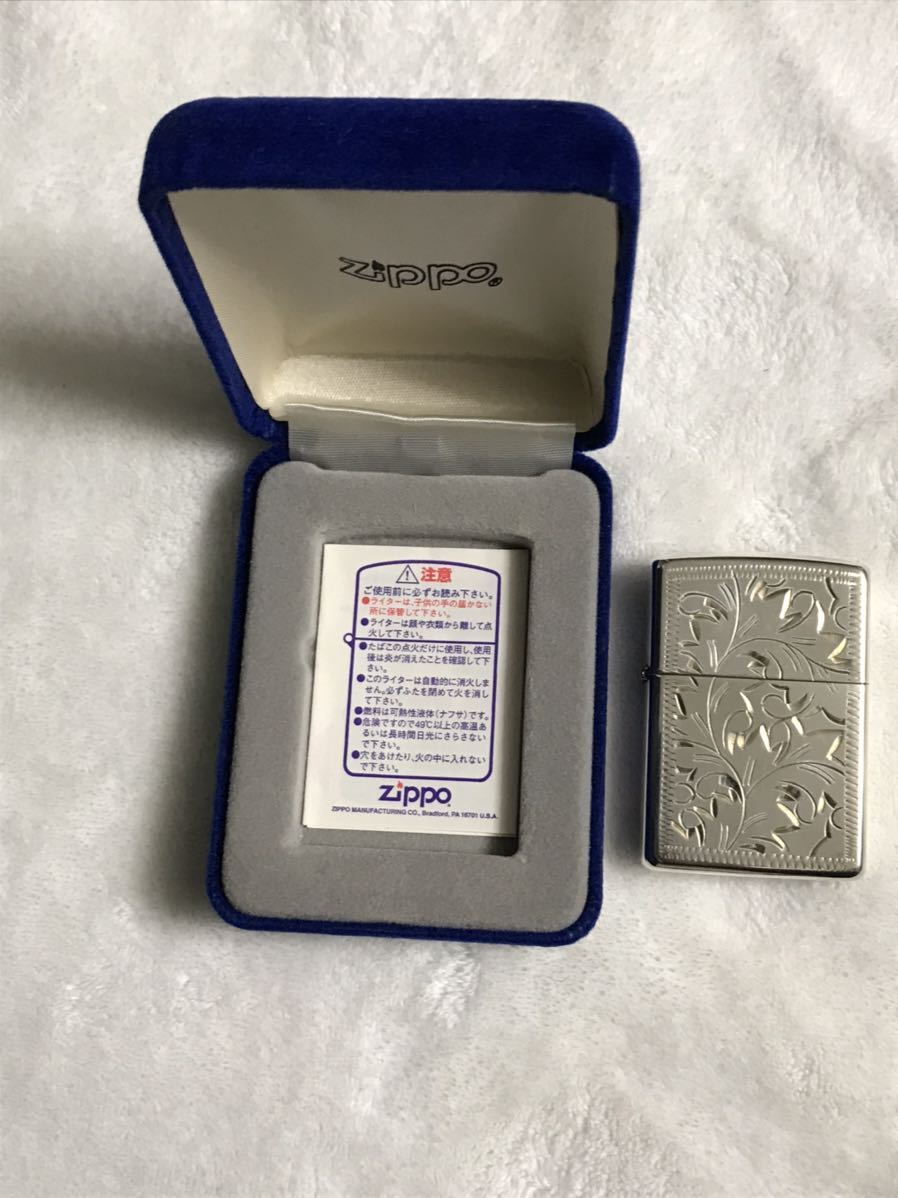 ZIPPO ジッポー スターリングシルバー STERLING SILVER オイルライター 2005年製　中古品　彫細工　希少品_画像6