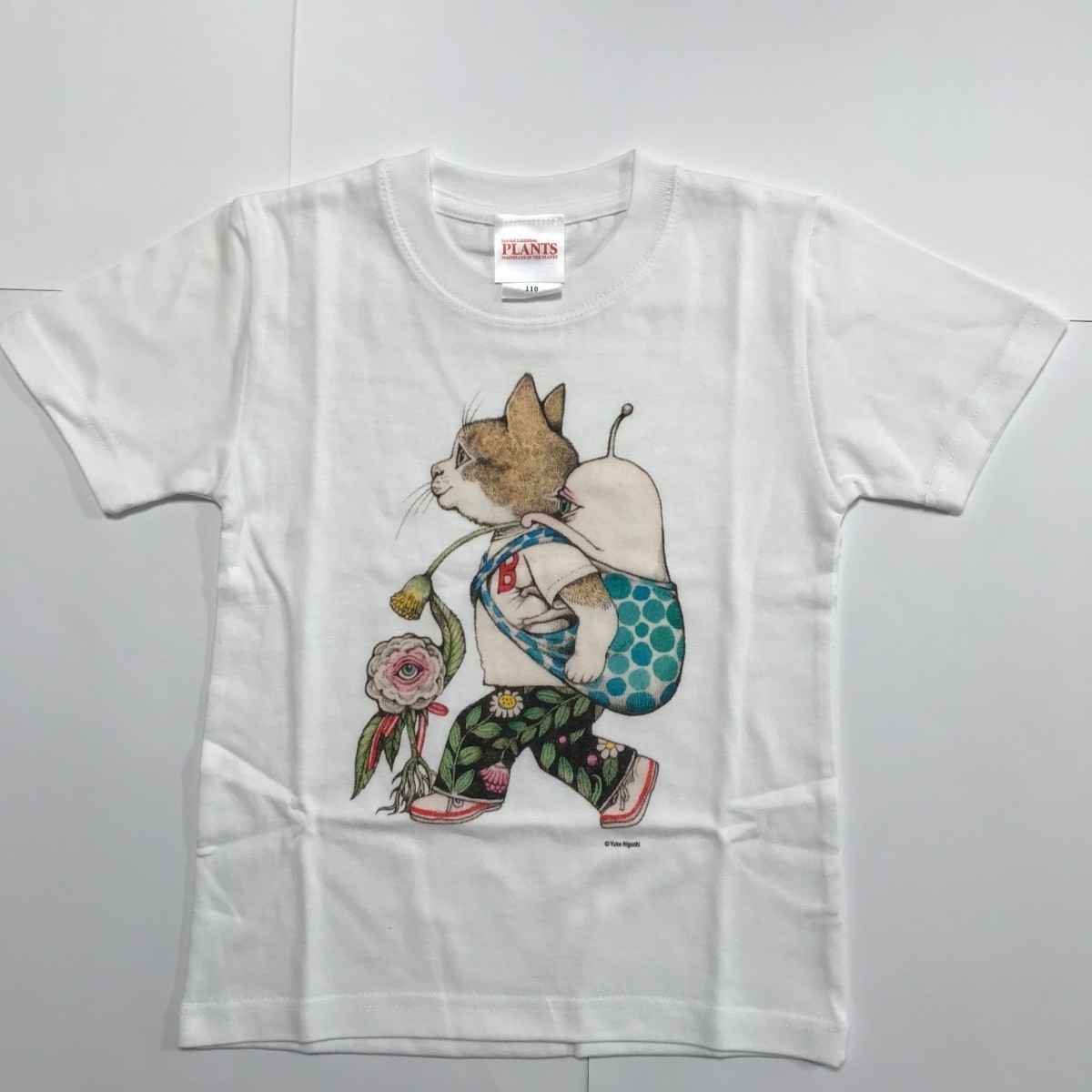 植物展 ヒグチユウコ コラボ Tシャツ ボリス,ひとつめちゃん(Lサイズ)