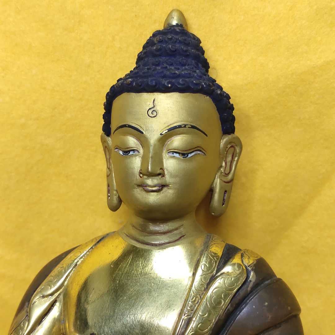 仏教美術 チベット密教 仏像 銅製 旧家蔵出し アンティーク 骨董 送料無料