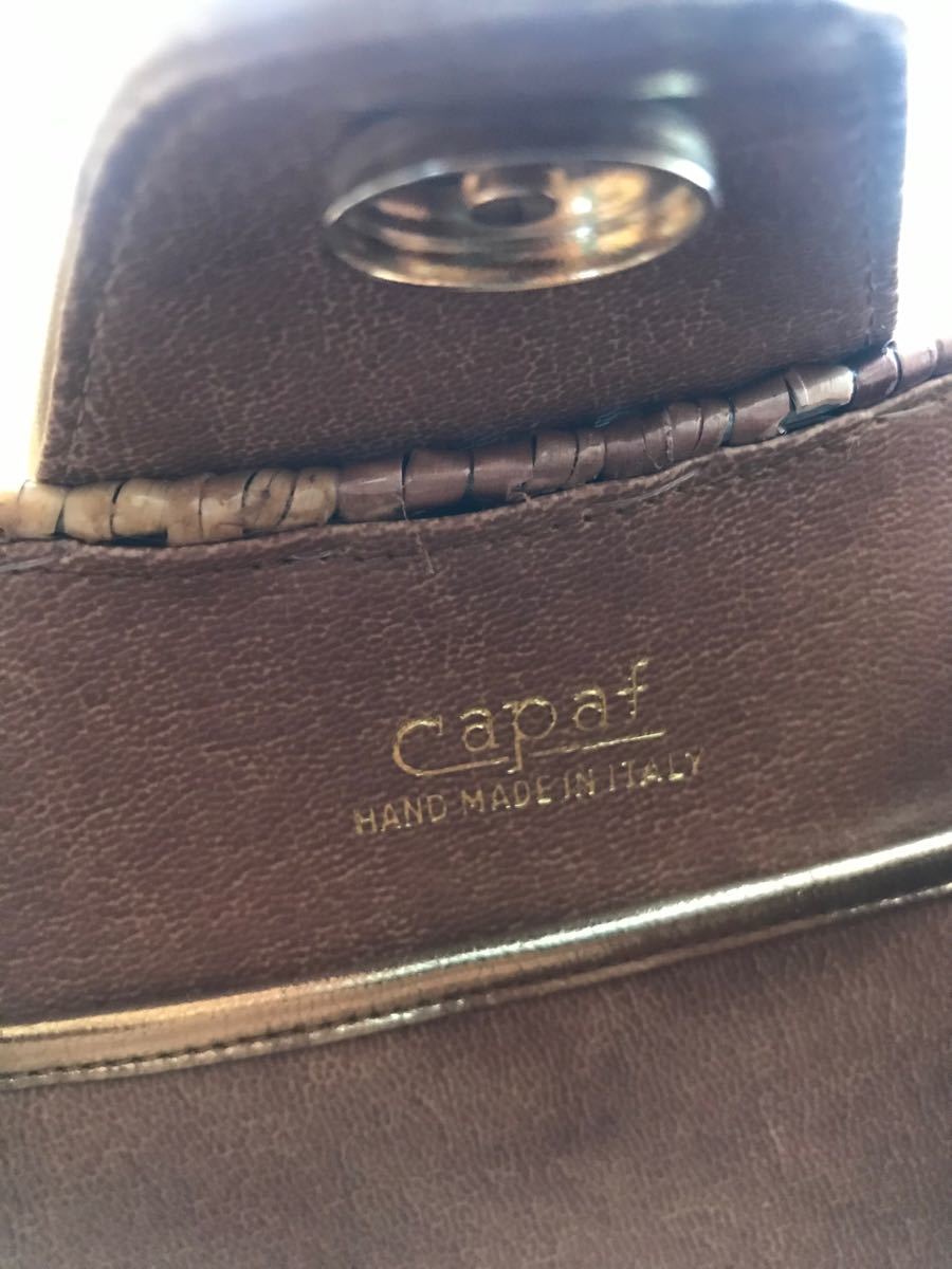 イタリア製　Capaf カパフ　かごバッグ ハンドバッグ