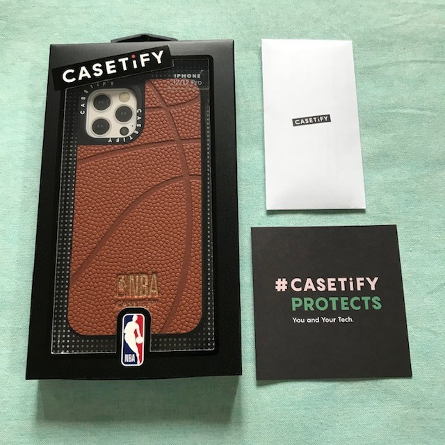 正規 NBA x CASETiFY BASKETBALL LEATHER CASE iPhone 12/12Pro 