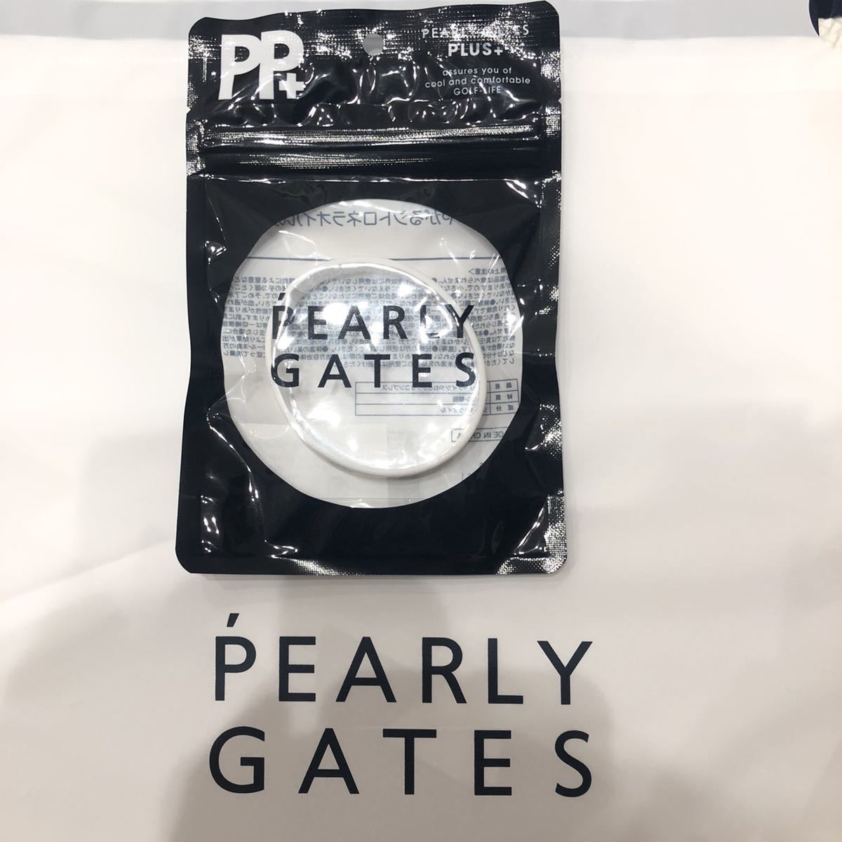 【新品】 限定品 PEARYL GATES 虫除け ラバーバンド パーリーゲイツ ブレスレット ホワイト 白 ゴルフ マスターバニー ジャックバーニー 4_画像2