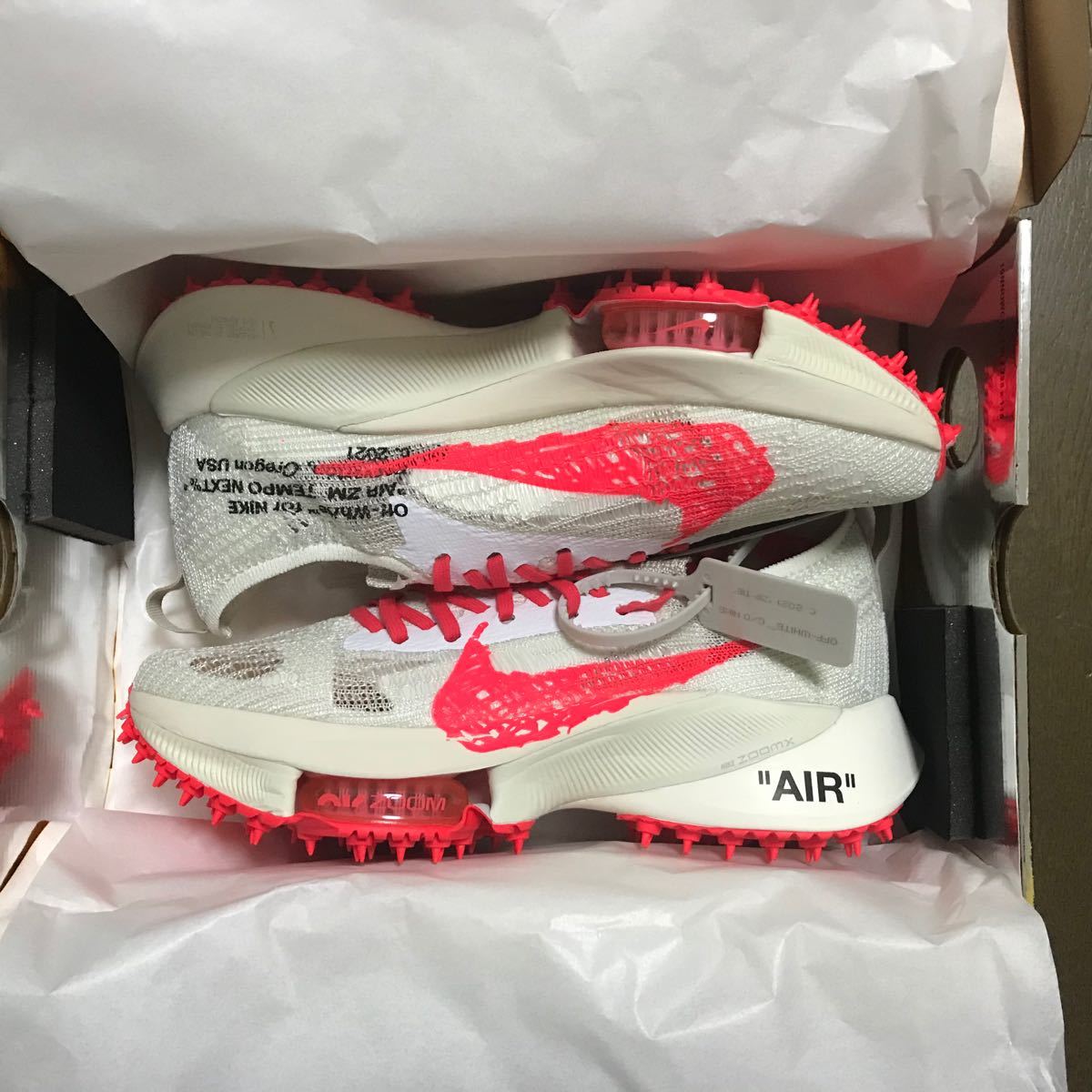 ☆ Nike Air Zoom Tempo NEXT% Off White Solar Red 27.5cm