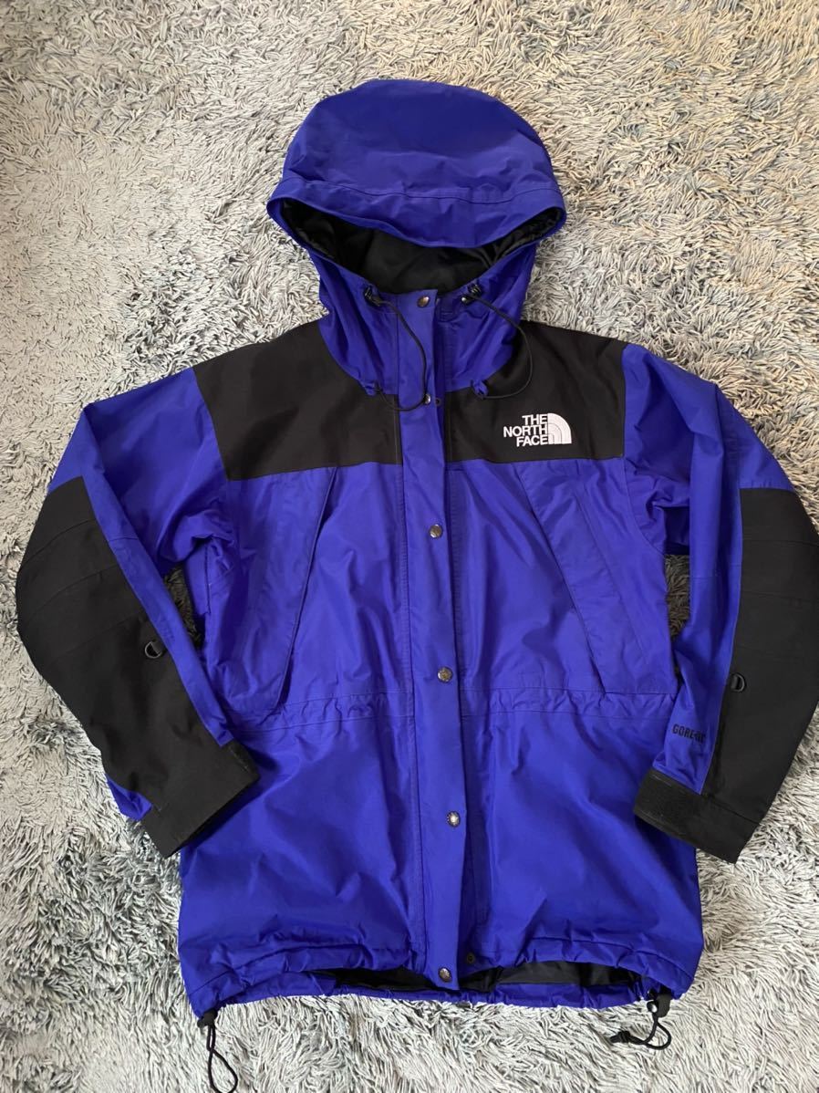 希少 90s THE NORTH FACE GORE-TEX マウンテン ガイド ジャケット ウィメンズ L AZTEC BLUE ビンテージ  1994 mountain guide light jacket