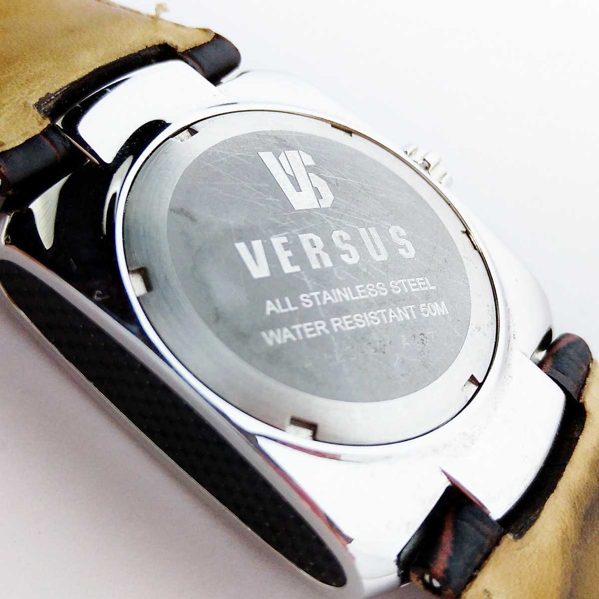 ヴェルサーチ VERSACE ヴェルサス VERSUS automatic swiss MADE スイス製 メンズ腕時計 機械式 自動巻き式 動作品 稼働品 e268_画像6