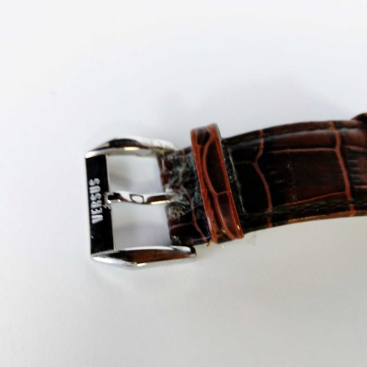 ヴェルサーチ VERSACE ヴェルサス VERSUS automatic swiss MADE スイス製 メンズ腕時計 機械式 自動巻き式 動作品 稼働品 e268_画像7