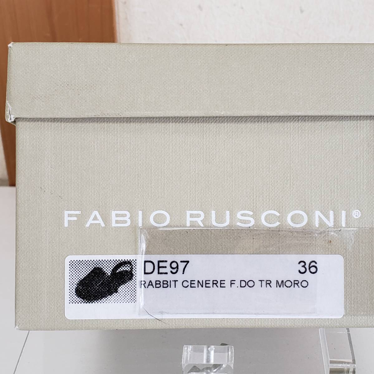 新品 イタリア製 FABIO RUSCONI ファビオルスコーニ ラビットファー
