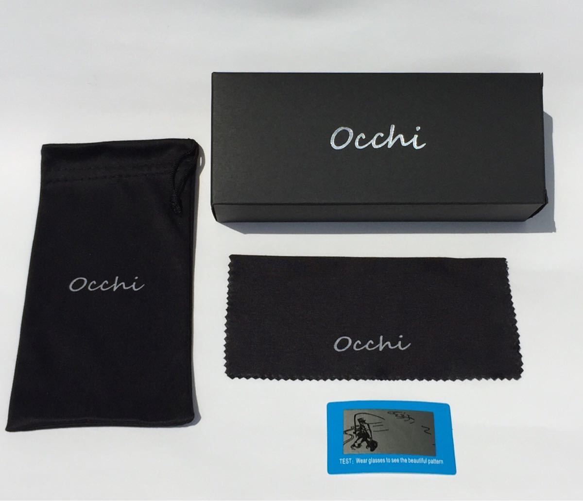 新品 OCCHI 偏光サングラス レンズUV400 軽量  シルバーミラー