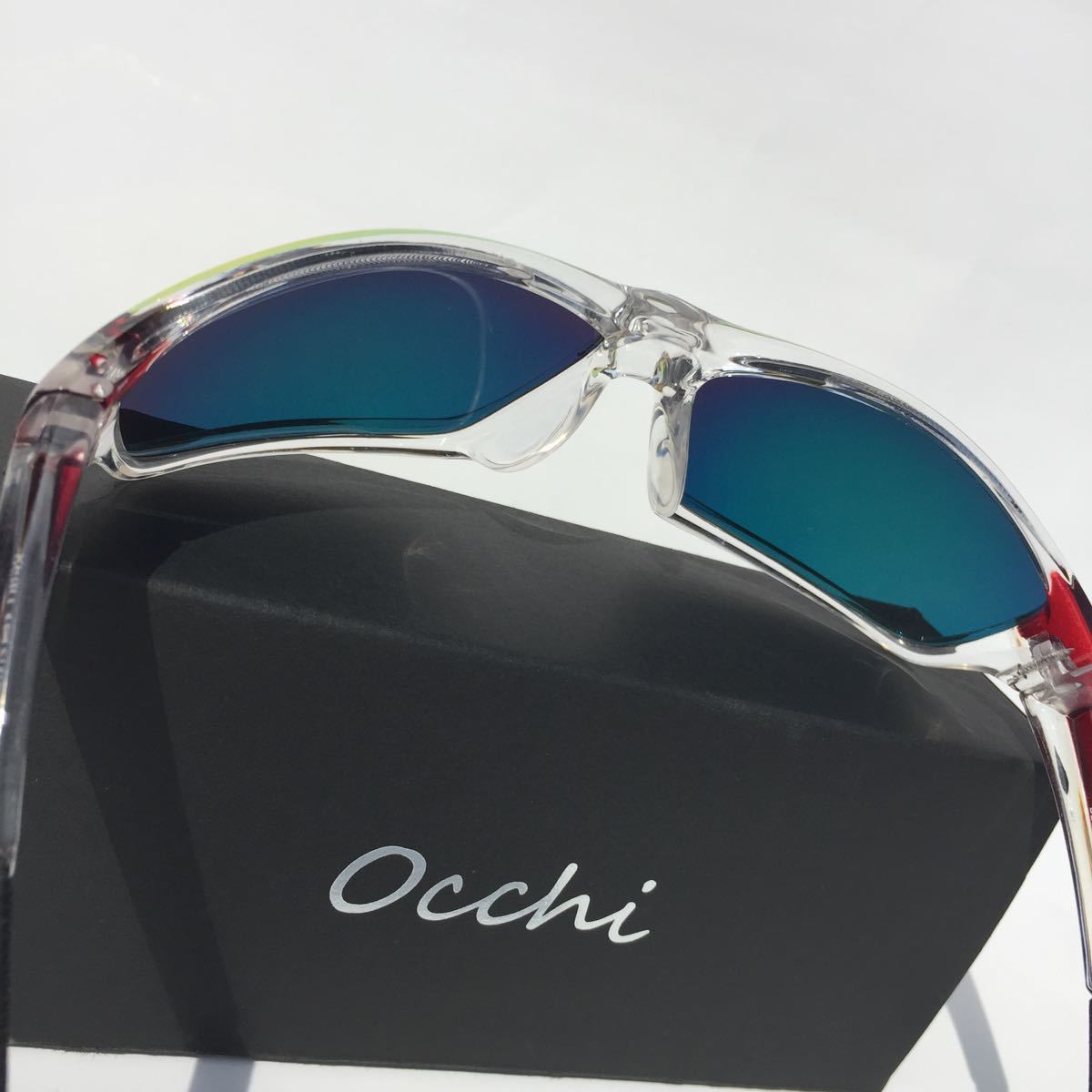 新品 OCCHI 偏光サングラス レンズUV400 軽量  オレンジミラー