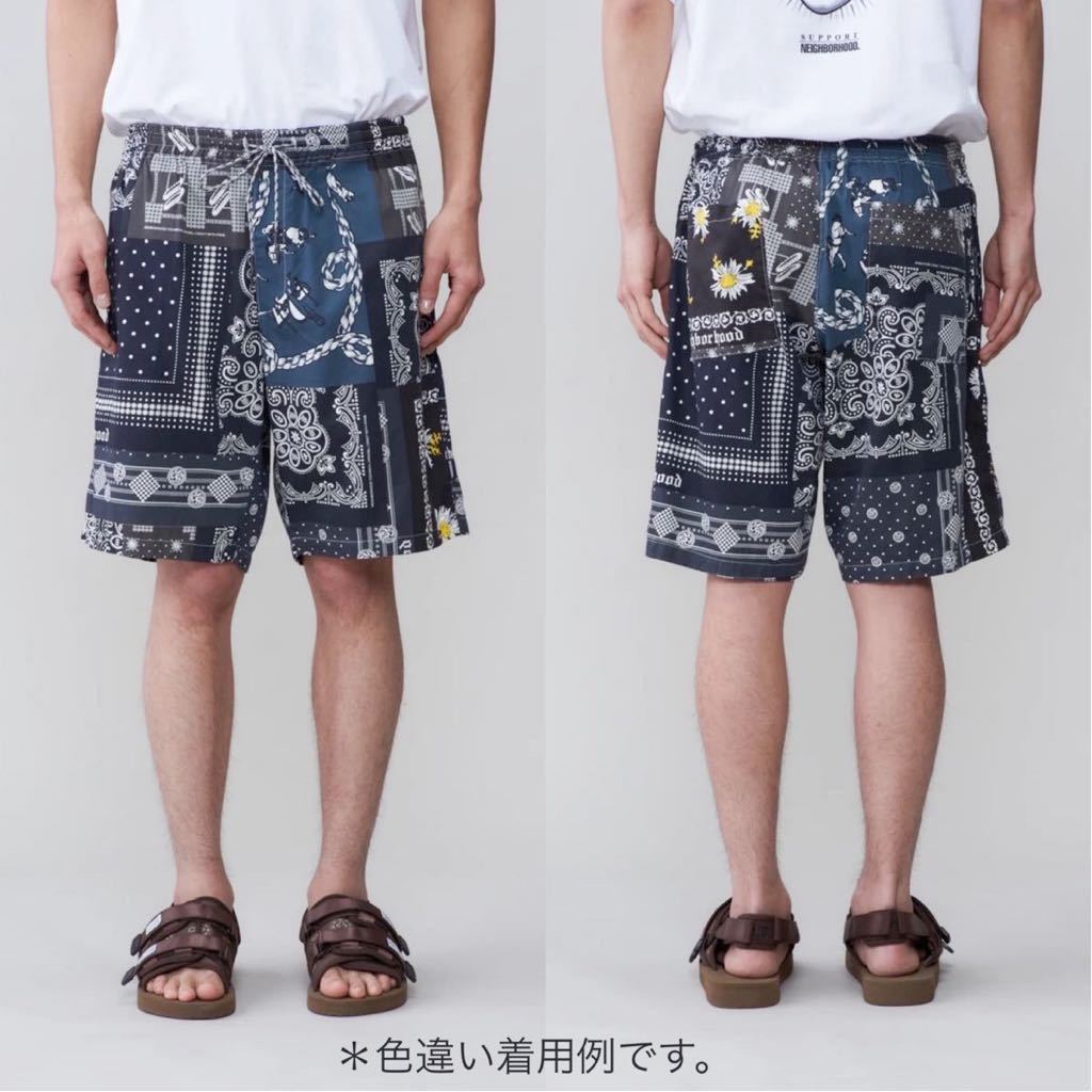 XL 新品 2021SS ネイバーフッド NEIGHBORHOOD バンダナ プリント パッチワーク柄 ショーツ メンズ BANDANA / C-ST ショートパンツ 希少SIZE_画像9