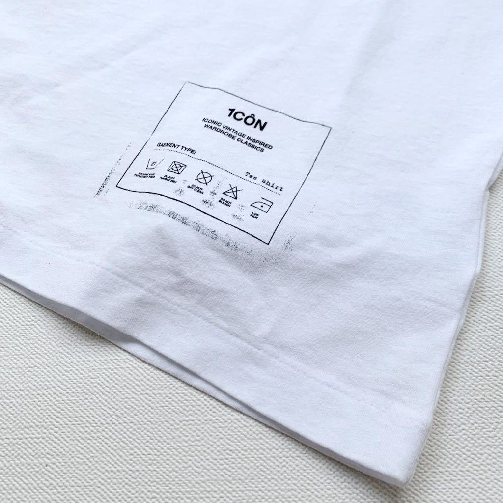 新作 2021SS メゾン マルジェラ 1CON ロゴ Tシャツ 50 定2.75万 白 