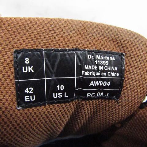 ドクターマーチン サイズ 27cm 程度 UK8 US10 レザーシューズ 革靴 ブーツ 6ホール Dr.Martens ローカット ブラウン 古着 1JU1262_画像9
