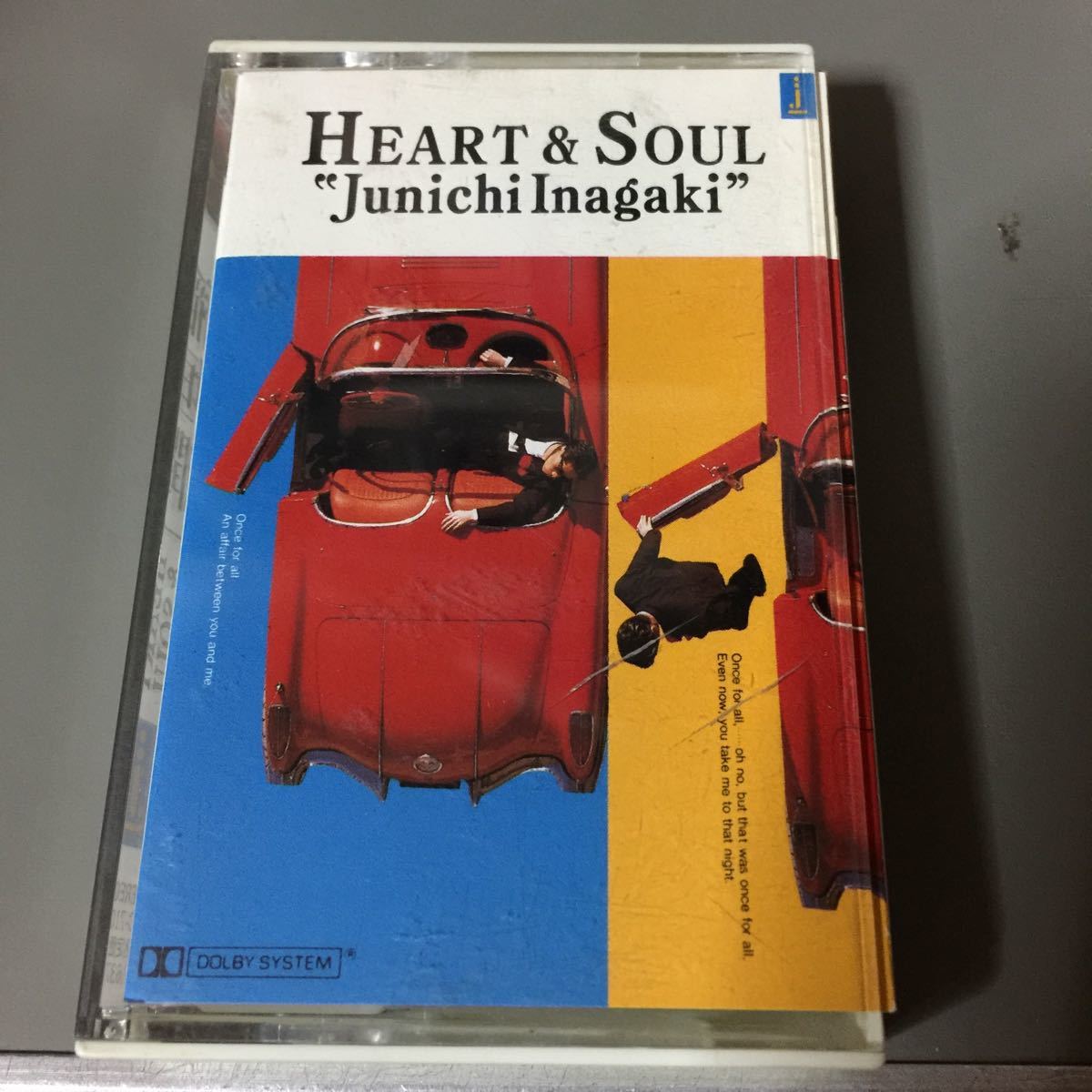 稲垣潤一 HEART & SOUL 国内盤カセットテープ【ステッカー付き】_画像1