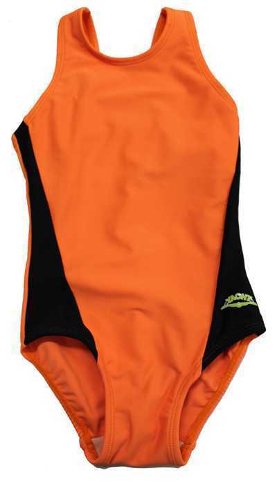 【まとめ買い】 新品・4L・女子水着・ワンピース型水着　オレンジ・YACHTスクール水着 ワンピース