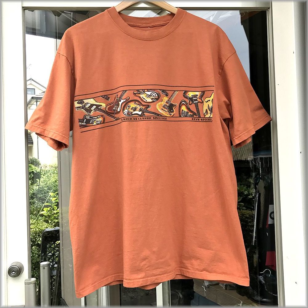 ★レインスプーナー　USA製　Tシャツ　ギタープリント　size L★検 アロハシャツ ハワイアン_画像1