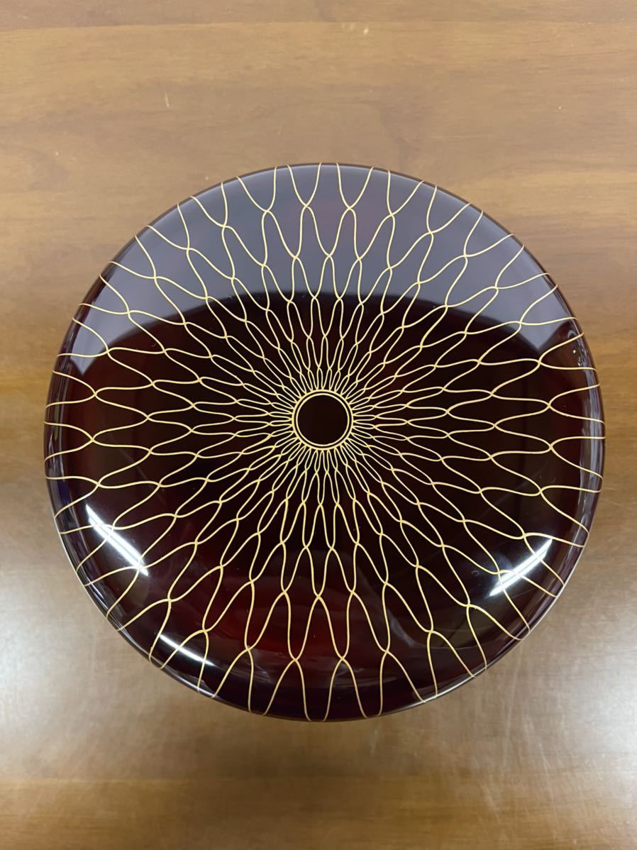 塗師 静峰:大家芳男 蒔絵師 玉峰:寺尾茂雄作 輪島塗 網目蒔絵食 塗師 静峰:大家芳男 蒔絵師 玉峰:寺尾茂雄作 輪島塗 網目蒔絵食
