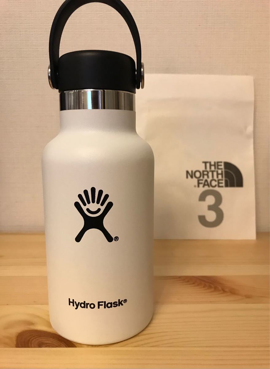 新品 ハイドロフラスク THE NORTH FACE 3 別注 ホワイト マーチ Hydro Flask 水筒