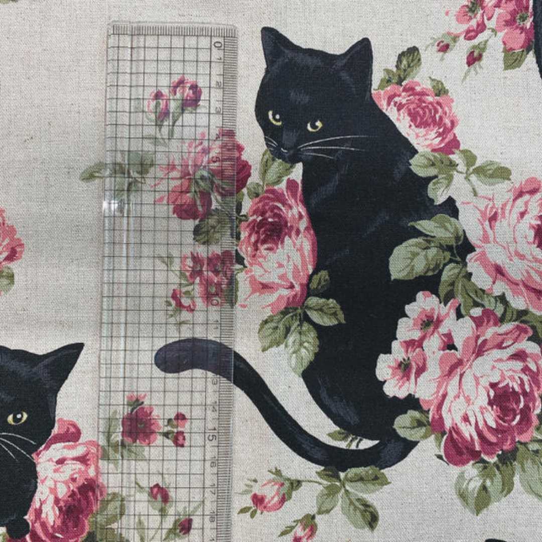  new goods 55×100 hand made 18cm cat . rose. large pattern cloth eko-bag 