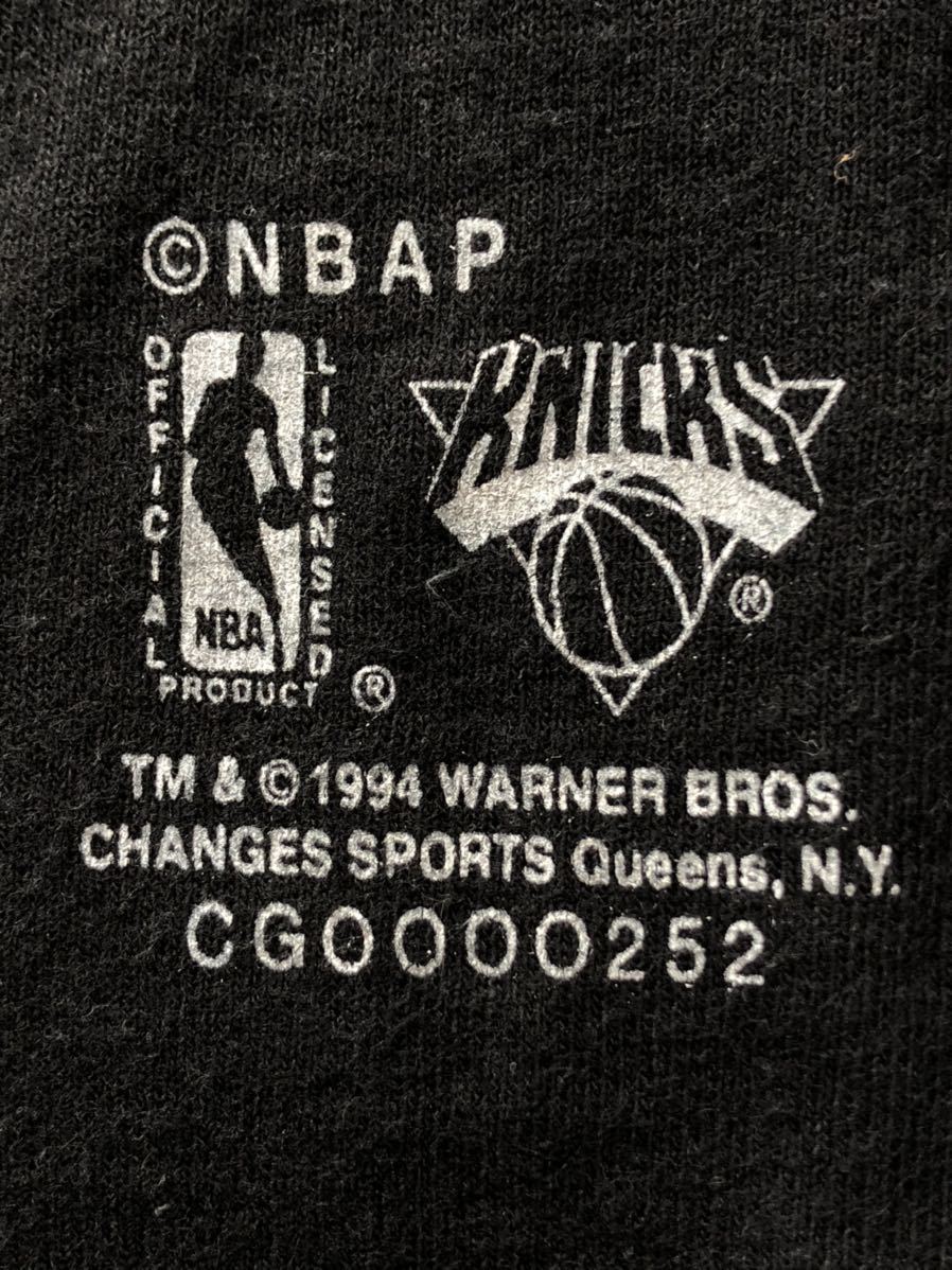 美品 USA製 90s ニューヨークニックス バックスバニー Tシャツ　　1994年 コピーライト NBA バスケ New York Knicks MADE IN USA 玉4461_画像5
