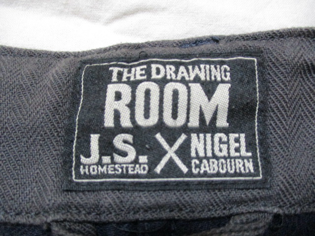 NIGEL CABOURN ナイジェルケーボン ジャーナルスタンダード ヘリンボーン ミリタリーパンツ インディゴ W30_画像5