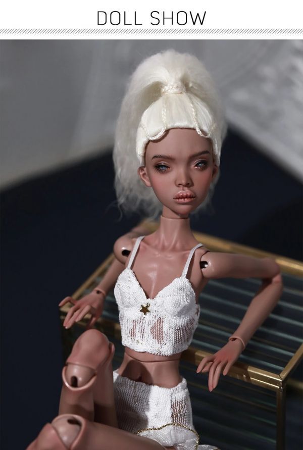 球体関節人形 スーパーモデル 女性 BJD 1/4 カスタムドール 人形 フルセット 素体 メイクアップ D315