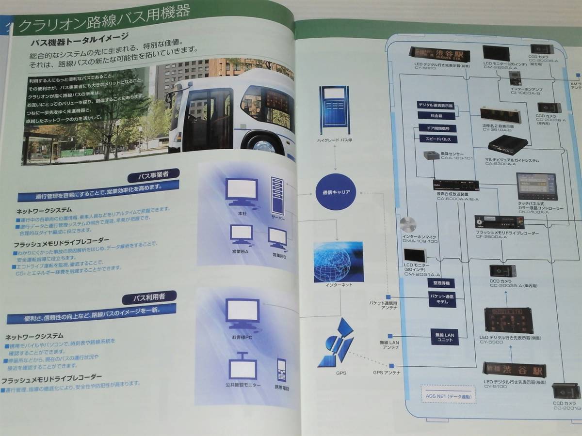 [ catalog only ] Clarion shuttle bus / tourist bus common bus for equipment general catalogue 2013 2012.10