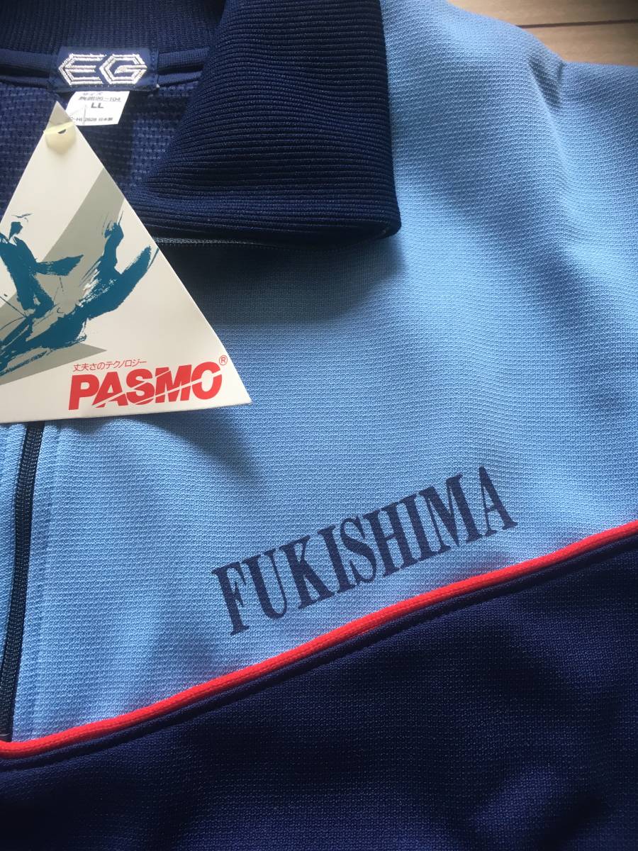  не использовался school джерси LL размер EG средняя школа спортивная одежда FUKISHIMA. дерево остров неполная средняя школа школа джерси сделано в Японии retro 